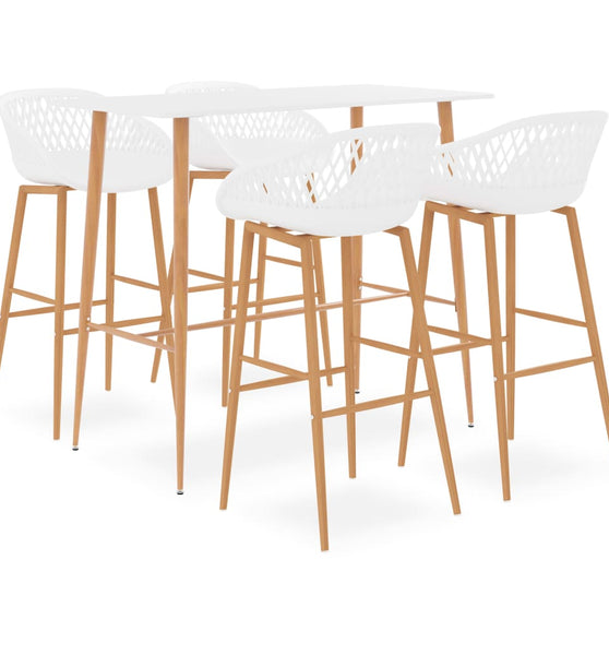5-tlg. Bar-Set Weiß
