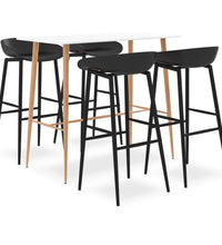 5-tlg. Bar-Set Weiß und Schwarz