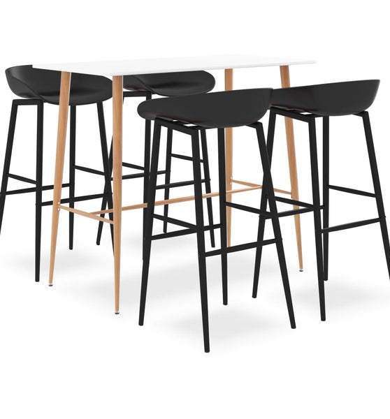 5-tlg. Bar-Set Weiß und Schwarz