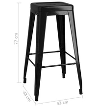 7-tlg. Bar-Set Weiß und Schwarz
