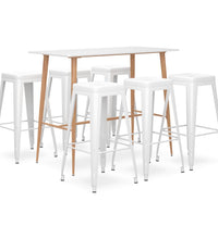 7-tlg. Bar-Set Weiß