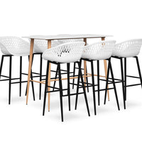 7-tlg. Bar-Set Weiß