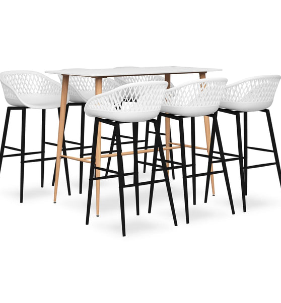 7-tlg. Bar-Set Weiß