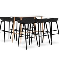 7-tlg. Bar-Set Weiß und Schwarz