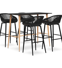 5-tlg. Bar-Set Schwarz