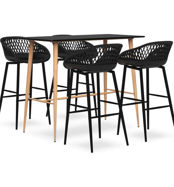 5-tlg. Bar-Set Schwarz