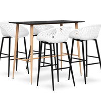 5-tlg. Bar-Set Schwarz und Weiß