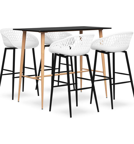 5-tlg. Bar-Set Schwarz und Weiß