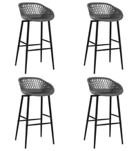 5-tlg. Bar-Set Schwarz und Grau
