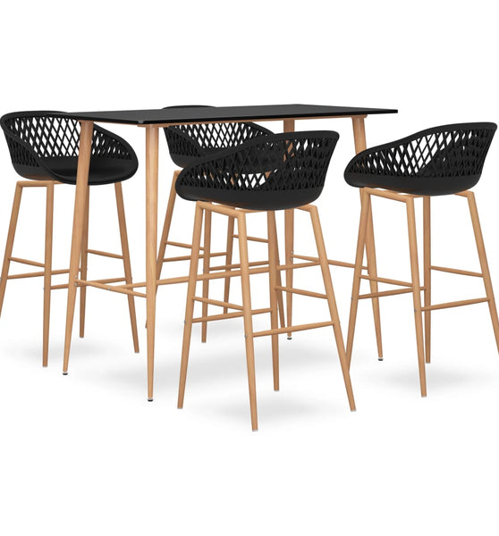 5-tlg. Bar-Set Schwarz