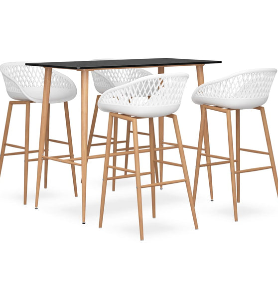 5-tlg. Bar-Set Schwarz und Weiß