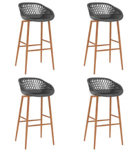 5-tlg. Bar-Set Schwarz und Grau