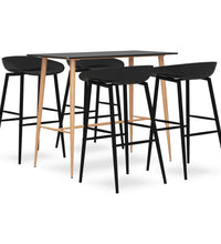 5-tlg. Bar-Set Schwarz