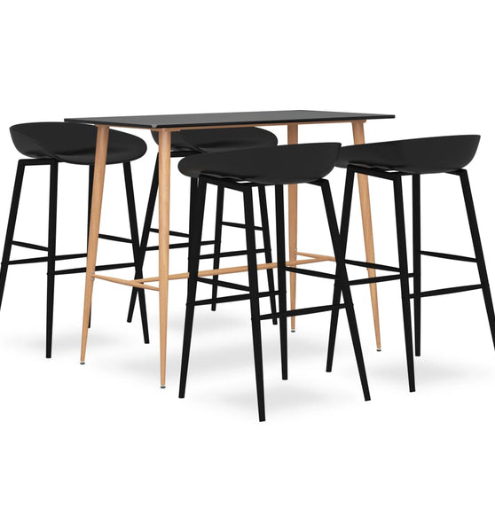 5-tlg. Bar-Set Schwarz