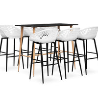 7-tlg. Bar-Set Schwarz und Weiß