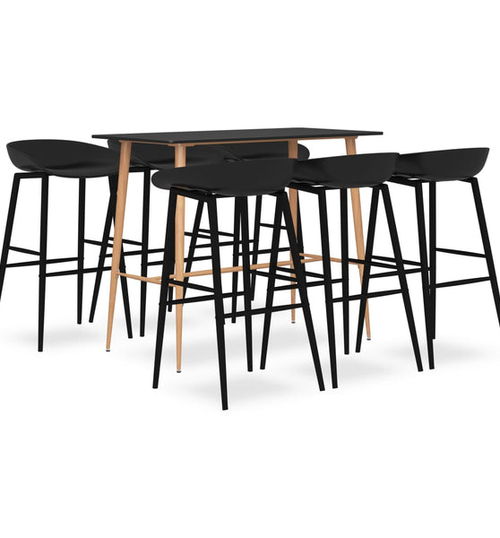 7-tlg. Bar-Set Schwarz