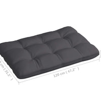 Palettensofa-Kissen 7 Stk. Anthrazit