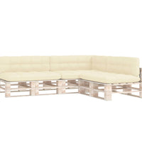 Palettensofa-Auflagen 7 Stk. Creme