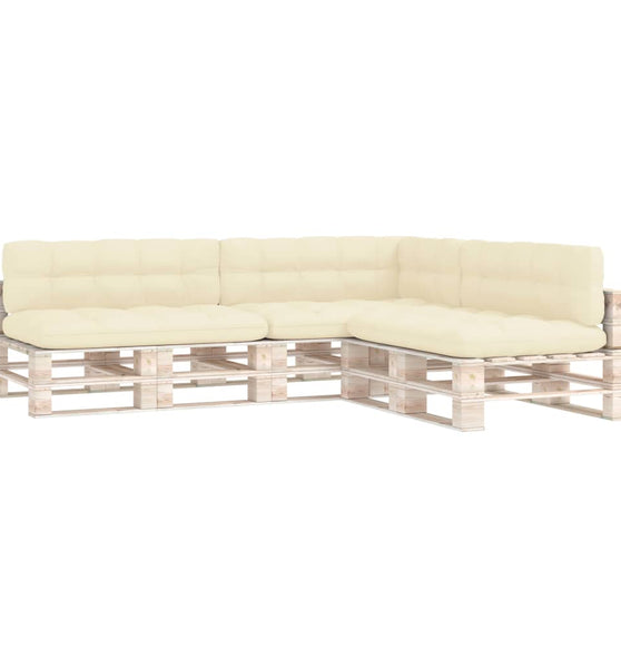 Palettensofa-Auflagen 7 Stk. Creme