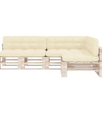 Palettensofa-Auflagen 7 Stk. Creme