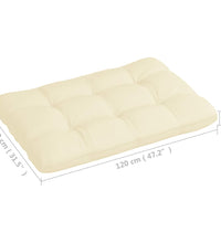 Palettensofa-Auflagen 7 Stk. Creme