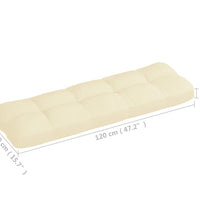 Palettensofa-Auflagen 7 Stk. Creme