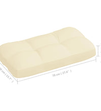 Palettensofa-Auflagen 7 Stk. Creme