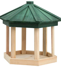 Vogelfutterhaus Achteck Tanne Massivholz 33x30 cm