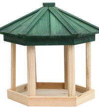 Vogelfutterhaus Achteck Tanne Massivholz 33x30 cm