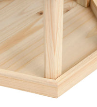 Vogelfutterhaus Achteck Tanne Massivholz 33x30 cm