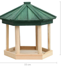 Vogelfutterhaus Achteck Tanne Massivholz 33x30 cm