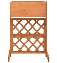 Garten-Spalier mit Blumenkasten Orange 45x30x74 cm Tannenholz
