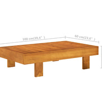 7-tlg. Garten-Lounge-Set mit Dunkelgrauen Auflagen Akazienholz