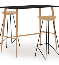 3-tlg. Bar-Set Schwarz