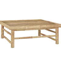 7-tlg. Garten-Lounge-Set mit Dunkelgrauen Kissen Bambus