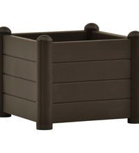 Garten-Hochbeet PP Mokka 43x43x35 cm