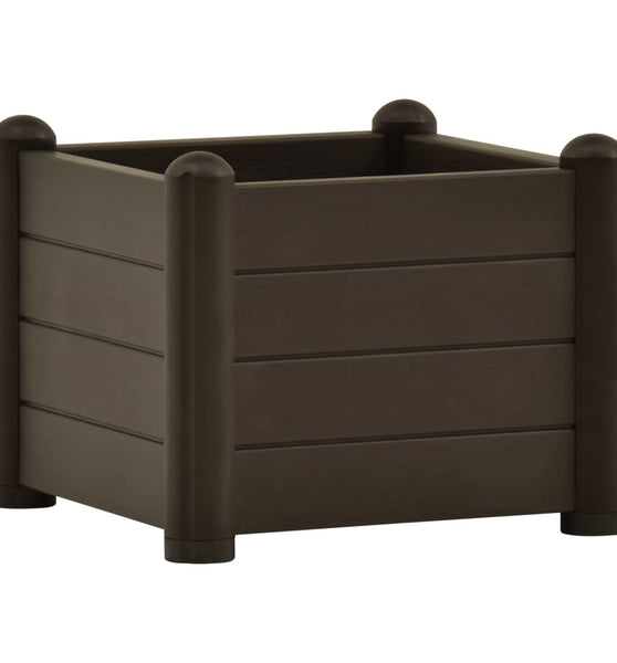 Garten-Hochbeet PP Mokka 43x43x35 cm