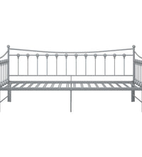 Ausziehsofa Bettgestell Grau Metall 90x200 cm