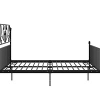 Bettgestell Schwarz Metall 200x200 cm