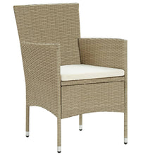 11-tlg. Garten-Essgruppe Poly Rattan Beige