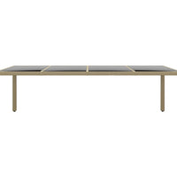 11-tlg. Garten-Essgruppe Poly Rattan Beige