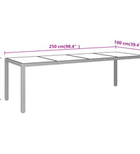 11-tlg. Garten-Essgruppe Poly Rattan Beige