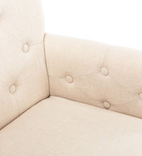 Esszimmerstühle mit Armlehnen 6 Stk. Beige Stoff