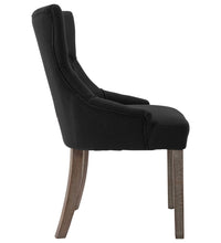 Esszimmerstühle 4 Stk. Schwarz Stoff