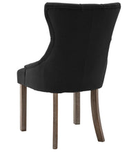 Esszimmerstühle 4 Stk. Schwarz Stoff