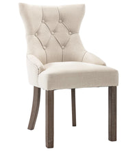Esszimmerstühle 6 Stk. Beige Stoff