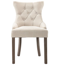 Esszimmerstühle 6 Stk. Beige Stoff