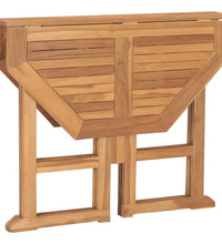 Klappbarer Garten-Esstisch 90x90x75 cm Massivholz Teak