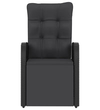 11-tlg. Garten-Essgruppe mit Kissen Poly Rattan Schwarz