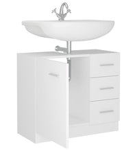 Waschbeckenunterschrank Weiß 63x30x54 cm Holzwerkstoff